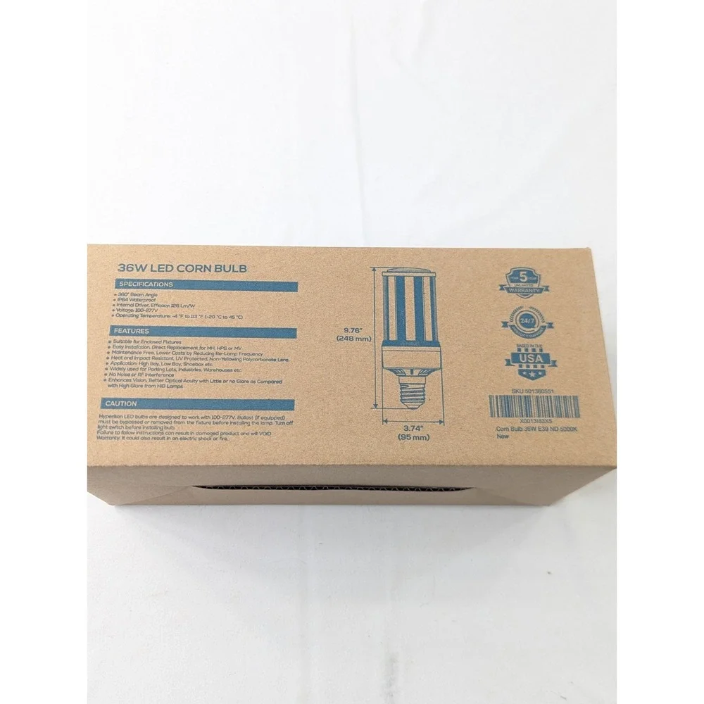 NEW Hyperikon 36W LED Corn Bulb‎ E39 5000K